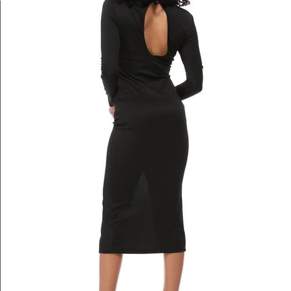 Midi dress with split - Picture 4 of 4